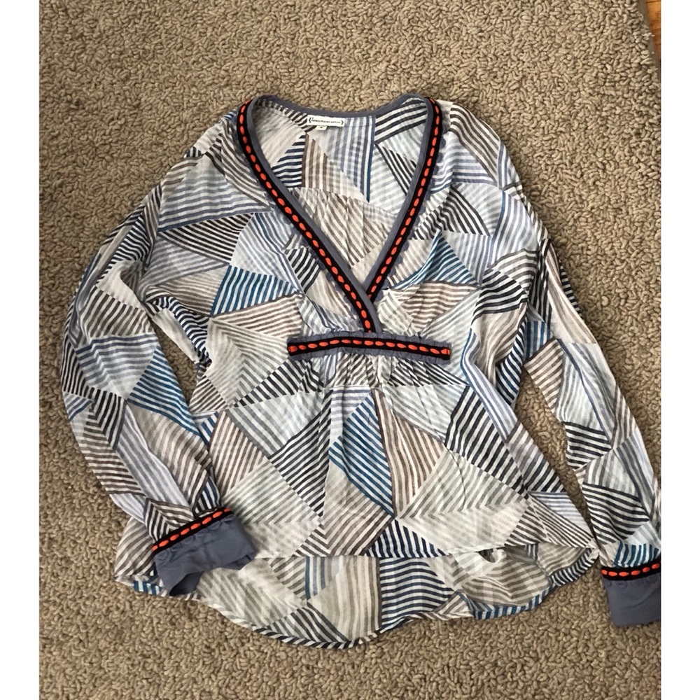 Anthropologie brand Sheer Tunic/top
